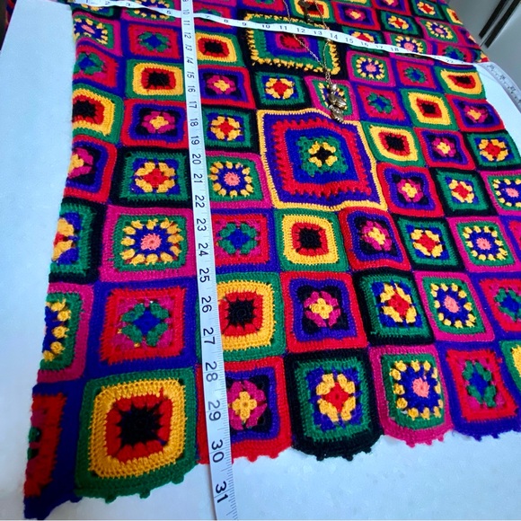 Colorful Crochet Mini Dress - Picture 3 of 15